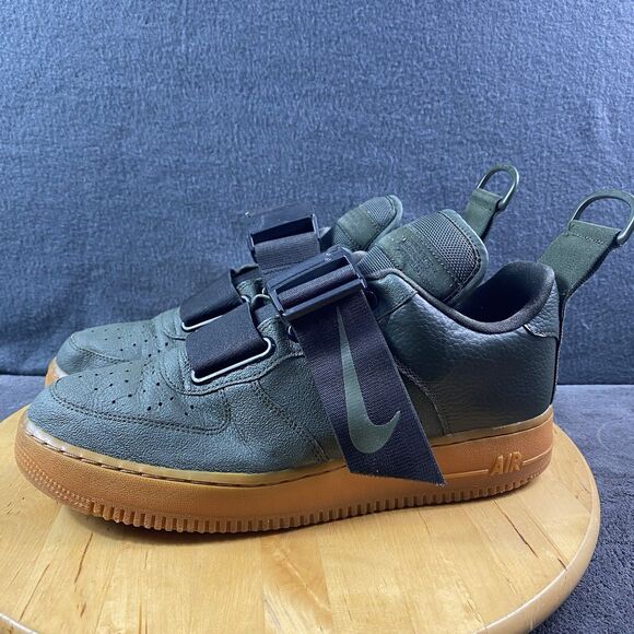 Nike Air Force1 Low Utility Sequoia Men 10.5 Hunter Green Gum Sole AF1 AJ7747300 main image 6